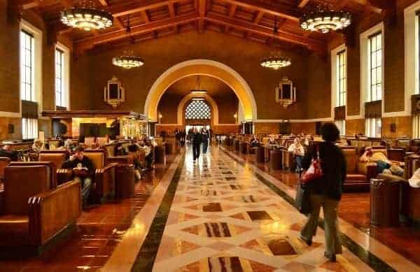 Los Angeles Union Station is restored to its original design and lustre.