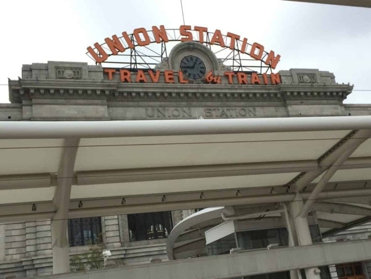 Denver's beautifully restored Union Station. We were running late so I didn't have a chance to go inside. Next time!