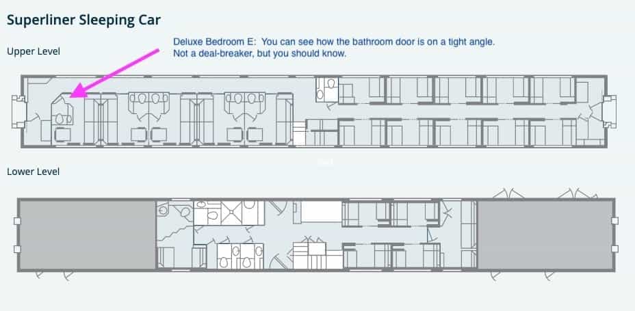 Amtrak Superliner Sleeping Car Diagram