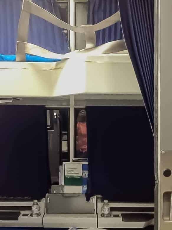 Upper bunk in roomette