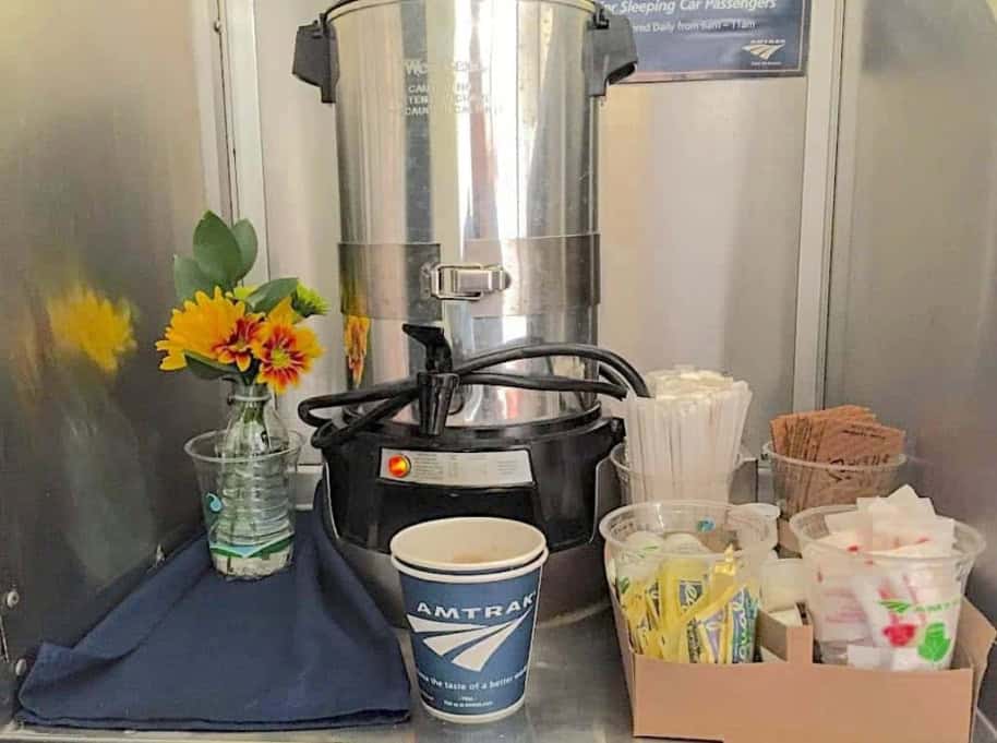 Amtrak Sleeping Car Coffee Stand