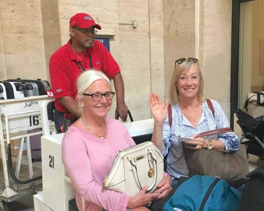 Red Cap Attendant and cart at Union Station Chicago